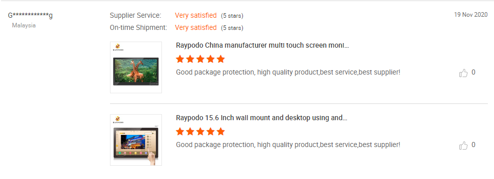 Raypodo customer feedback