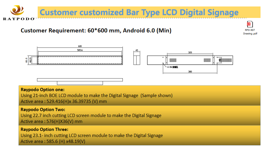 Japan Retail Chain Store Bar Type Digital Signage Project in 2019 16196151091 Raypodotech