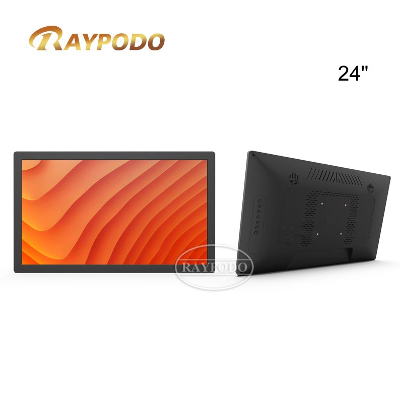 Raypodo Wall Mount 24 inch Monitor with Black or White Color wall mount 24 inch Monitor