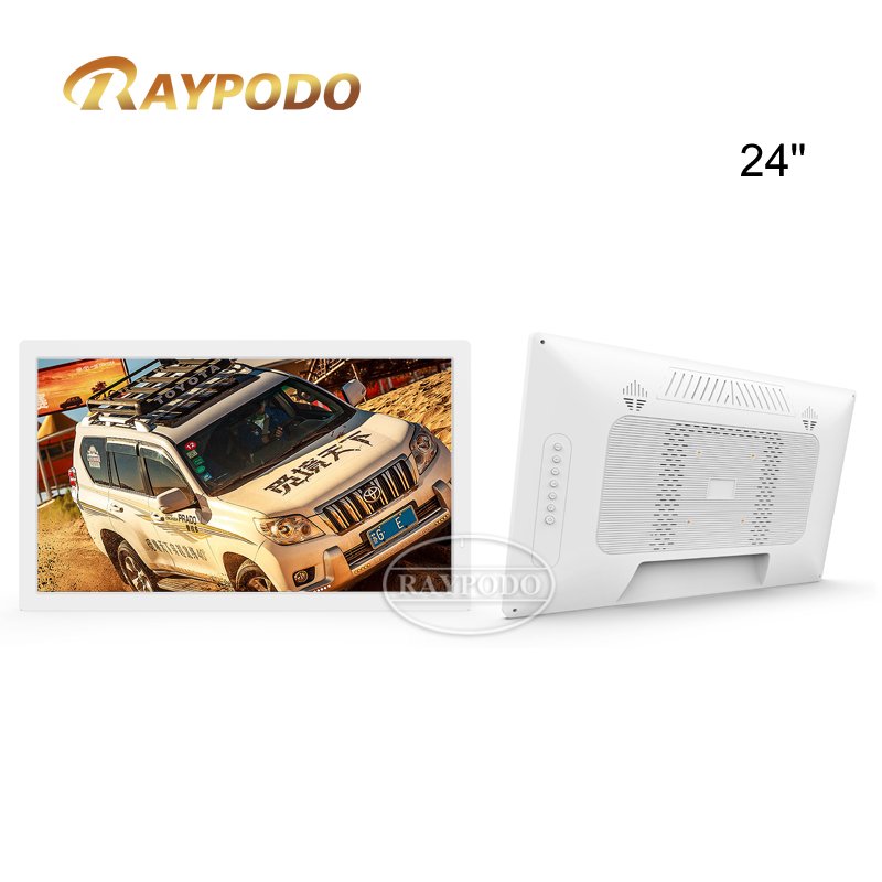 Raypodo Wall Mount 24 inch Monitor with Black or White Color Wall Mount 24 inch Monitor