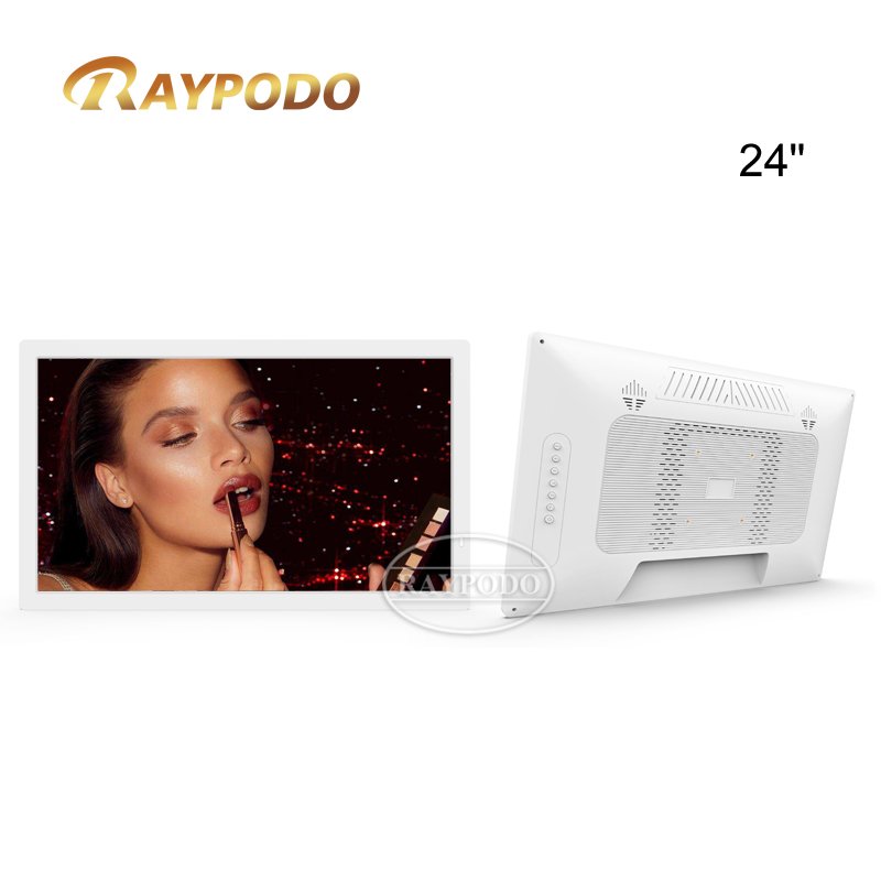 Raypodo Wall Mount 24 inch Monitor with Black or White Color Wall Mount 24 inch Monitor
