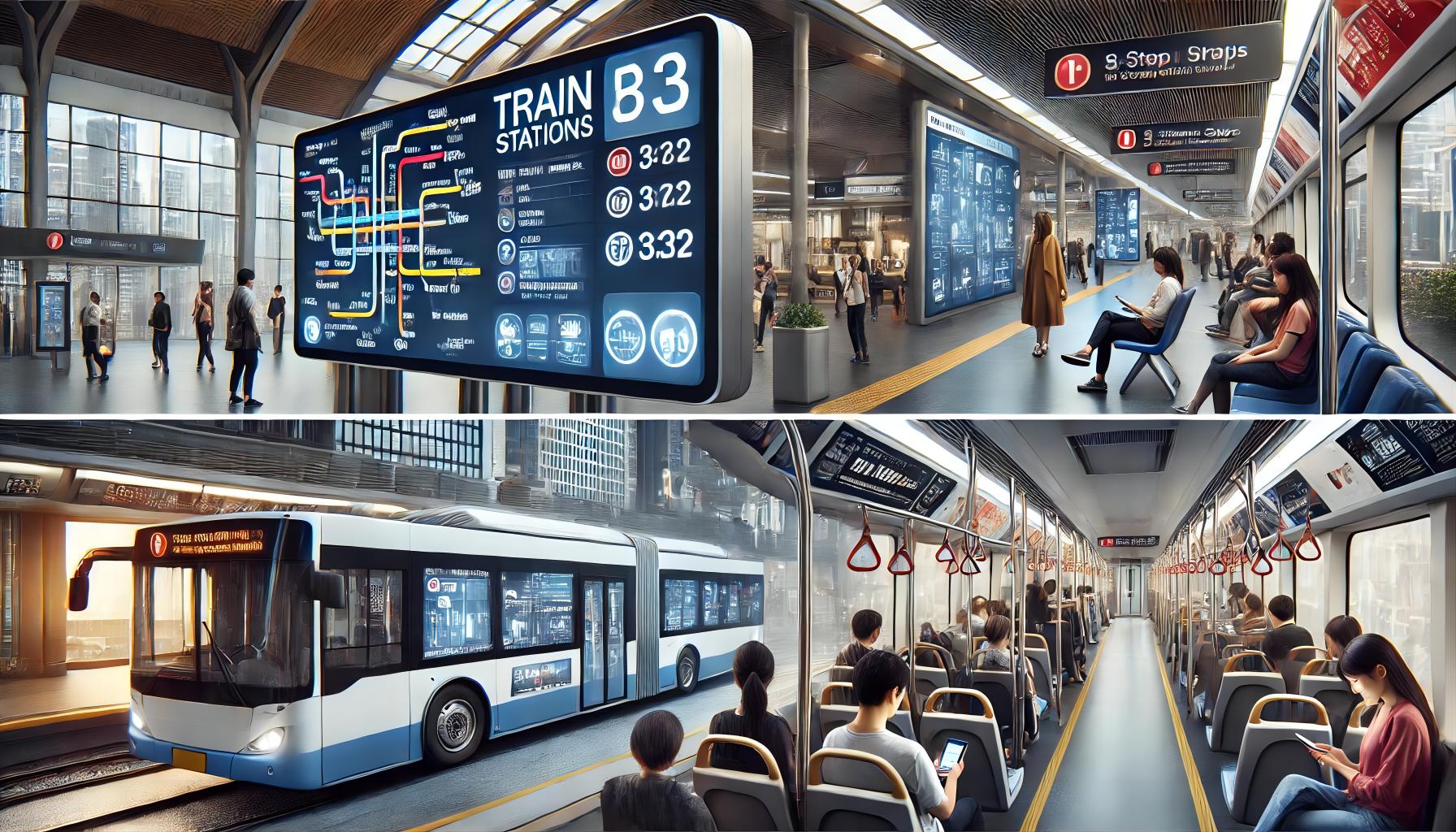 Revolutionizing Public Transportation: RAYPODO Digital Signage Real-Time Information