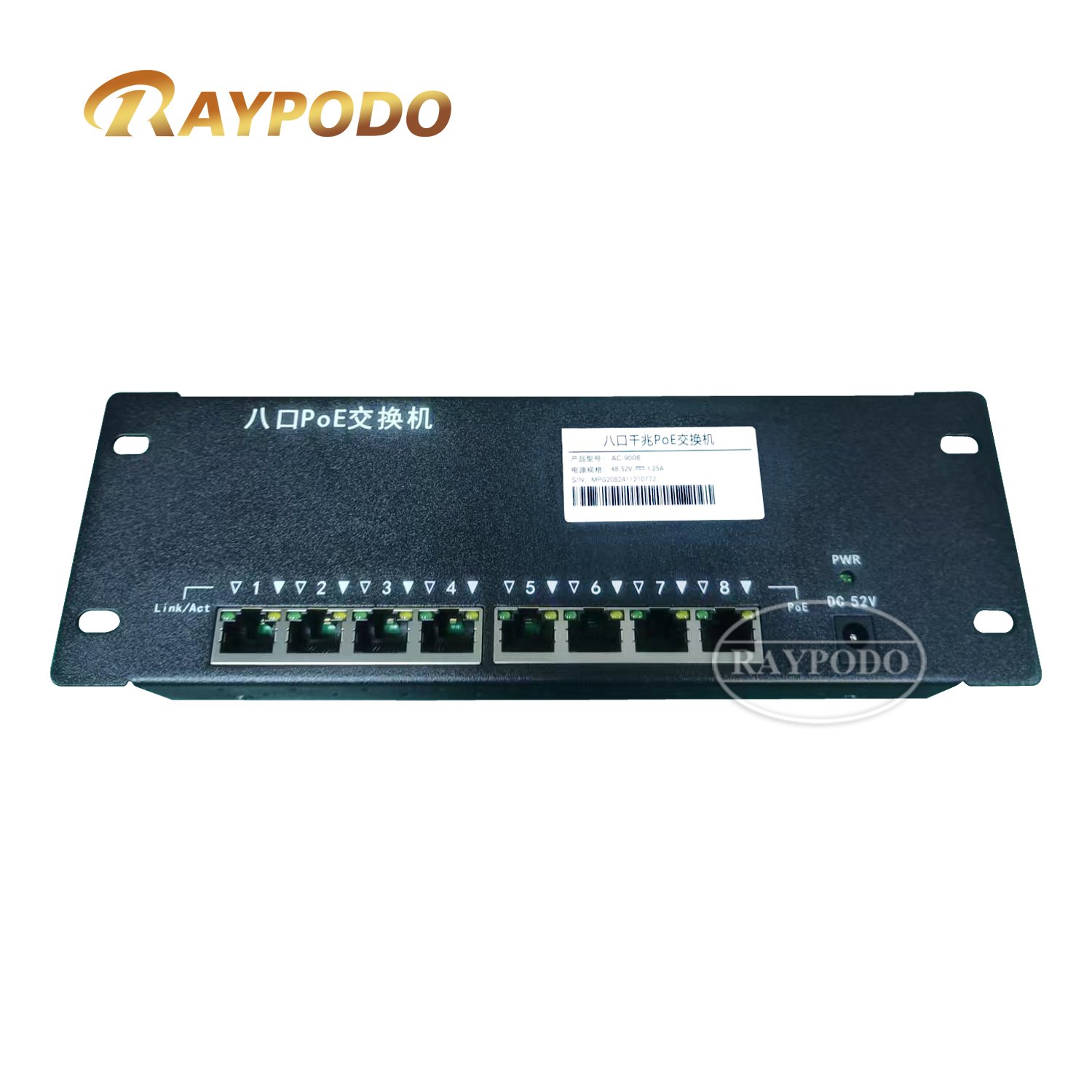 RAYPODO 8-Port POE Switch – Power over Ethernet for IP Cameras and Smart Devices RAYPODO 8-Port POE Switch – Power over Ethernet for IP Cameras and Smart Devices - Image 7