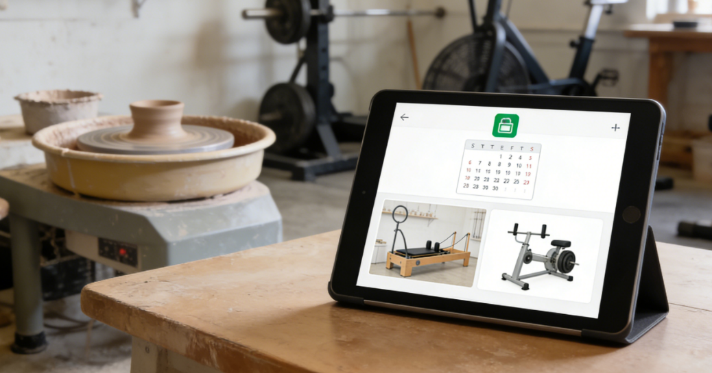 Pottery Studio Class Booking Shines with Desktop Flat Stand Raypodo Tablet | Raypodo Desktop flat stand