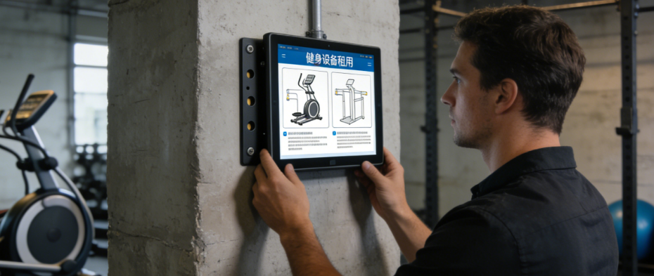 Secure Operations! Fitness Rental With PoE Tablet VESA Mount | Raypodo Fitness equipment rental info