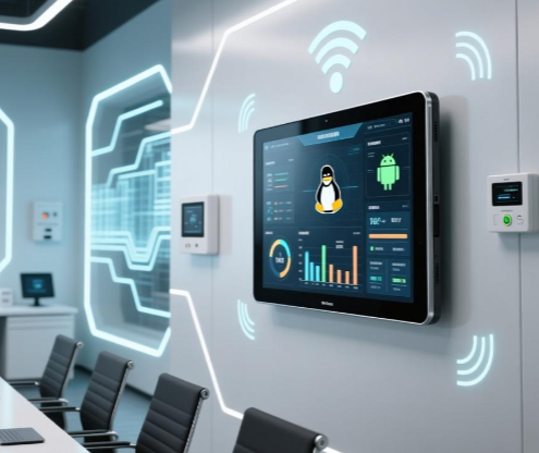 Why is Linux (Debian/Ubuntu) more suitable for industrial control wall mount tablets than Android? Linux Debian Ubuntu, industrial control wall mount tablets, LCD IPS panel