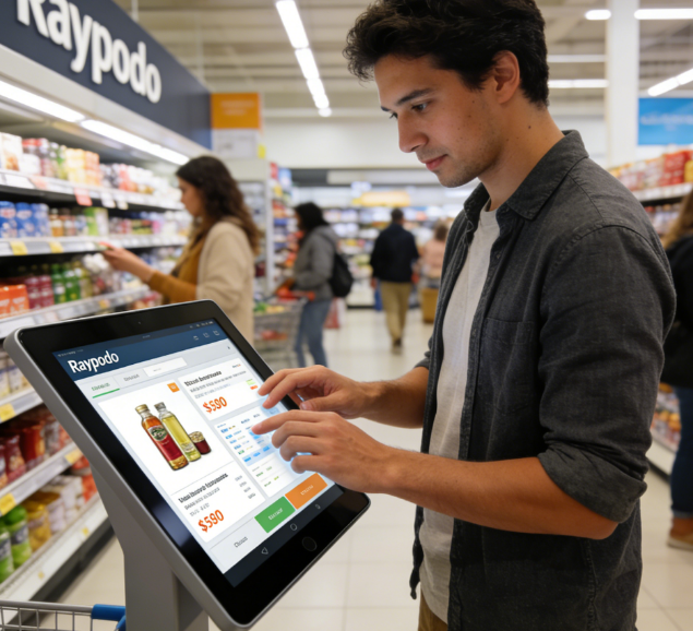 Elevate Retail with Raypodo Interactive Touchscreen Tablet | Raypodo Raypodo interactive touchscreen tablet for retail