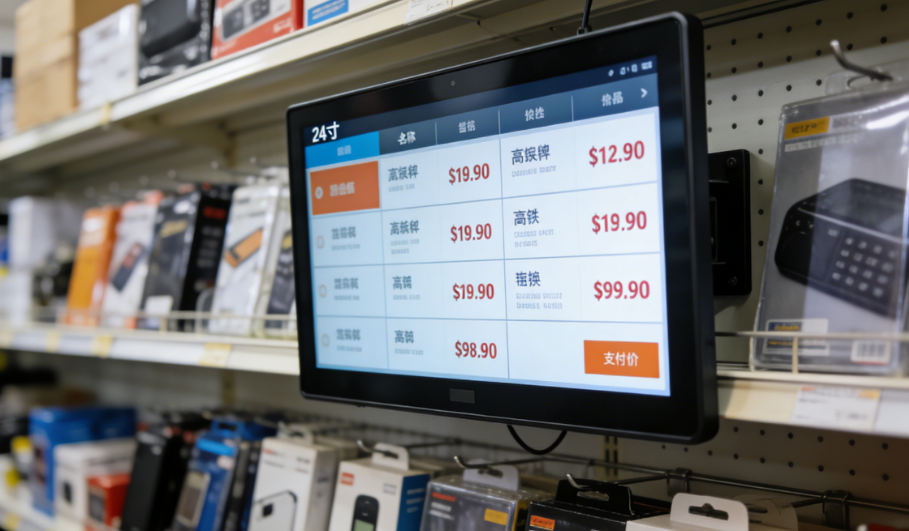 Elevate Transparency! Second-hand Store Price Display With 24 Inch Tablet | Raypodo Second-hand store price display