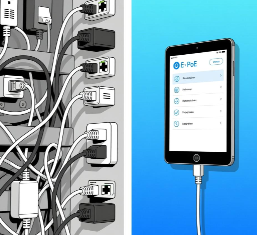 What are the differences in reliability between PoE-powered and battery-powered wall mount tablets? battery-powered wall mount tablet