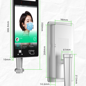 Raypodo 10-inch Face Recognition Terminal, RK3568 chipset, 2GB+32GB memory, Android 11, face recognition terminal, IP64 access control, mask recognition, multi-installation terminal